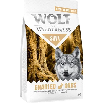 Pro psa 5x1kg Wolf of Wilderness "Soft - Gnarled Oaks" - kuřecí z volného chovu s králíkem