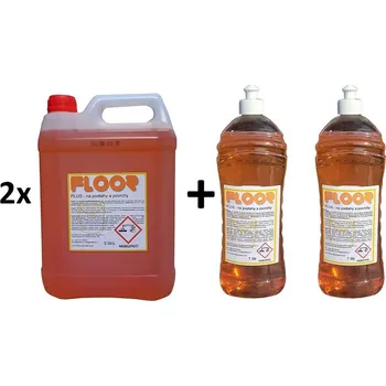 Čistič podlahy uklidshop FLOOR PLUS koncentrát pro účinné mytí podlah 2x5l + 2x1l ZDARMA