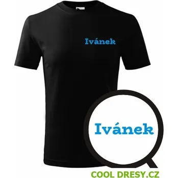Dětská móda Dětské tričko Ivánek - Barva: černá, Velikost 4roky