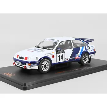 autíčko IXO Ford Sierra RS Cosworth #14 Rally 1000 Lakes C.Sainz / L.Moya 1988 1:24 -IXO Models Ford Sierra RS Cosworth No. 14 Rallye WM Finland Sainz Moya 1/24 - kovový model auta