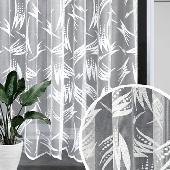 Záclona Ervi ﻿žakárová záclona bílá 18M36, metráž