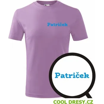 Chlapecké oblečení Dětské tričko Patriček - Barva: fialová, Velikost 4roky