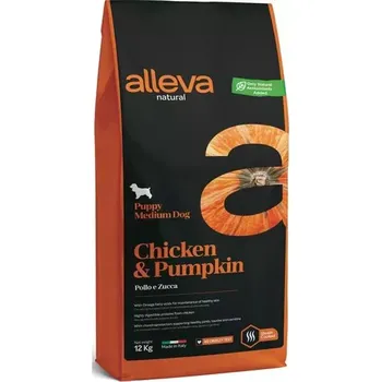 Krmivo pro psa Alleva Natural Puppy Medium Chicken & Pumpkin 12kg