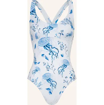 Dámské plavky Vilebrequin Dámské Plavky Medusa And Shells, bílá / tmavě...