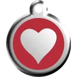 Red Dingo známka malá - červené srdce