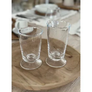 Sklenice Gerd ručně foukané sklenice se zvlněným okraje Velikost: v.11,5 cm, průměr 7,5 cm