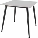 Jídelní stůl RION 80x80 cm s keramickou deskou, bílý mramor