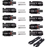 LaskaKit_cz Solární konektory MC4 1000V 30A 2,5 až 6mm2 k fotovoltaickým panelům párů