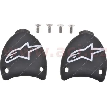 Moto obuv Slidery paty pro boty smx plus, alpinestars (černé/bílé, pár, pro vel. 42/44)