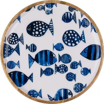 Dekorativní talíř Barrier Reef Plate blue 31 cm, Shoeless Joe UK