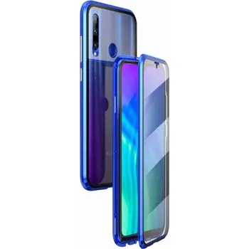 Pouzdro na mobilní telefon Beweare Magnetický oboustranný kryt s tvrzeným sklem na Honor 20 - modrý