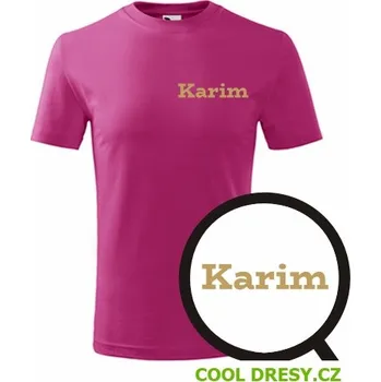 Chlapecké tričko Dětské tričko Karim - Barva: purpurová, Velikost 6let