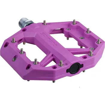 Pedál na kolo SHIMANO Ploché pedály MTB PD-GR400 fialové