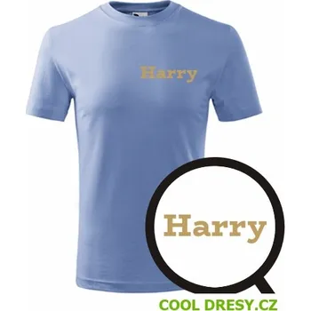 Dětská móda Dětské tričko Harry - Barva: nebesky modrá, Velikost 10let