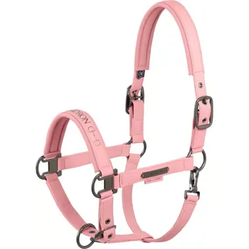 Vybavení pro koně Ohlávka Eskadron Faux Leather Platinum 25, růžová - vel. Pony