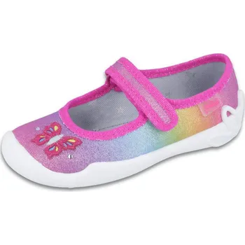 Dětská sportovní obuv „Dětské bačkory Befado Blanca 114X335 – růžovo-šedé bačkory | Botonožka.cz“ Velikost: 27