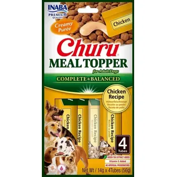 Krmivo pro psa Churu Dog Meal Topper Chicken 4x14g