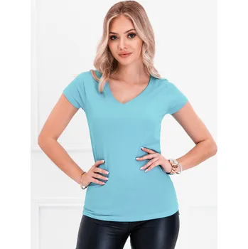 Dámské tričko Edoti Dámské Světle modré dámské basic tričko Edoti Modrá S (2331626)