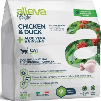 Krmivo pro kočku Alleva Holistic Cat Adult Chicken & Duck 400g