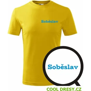Dětské tričko Soběslav - Barva: žlutá, Velikost 8let