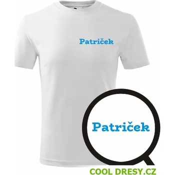 Dětské tričko Patriček - Barva: bílá, Velikost 10let