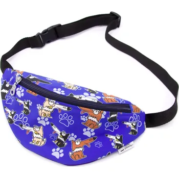 Outdoorové zavazadlo Pískací Potvůrky Ledvinka - border kolie Vyberte barvu:: tmavě modrá (borderka)