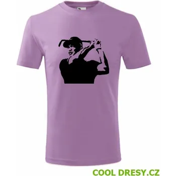 Dětské tričko Tiger Woods 2 - Barva: fialová, Velikost 6let