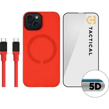 Pouzdro na mobilní telefon Tactical Red Limited Edition Combo pro Apple iPhone 15 červené