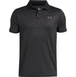Chlapecké polo triko Under Armour Matchplay Printed Polo velikost YS Black / Castlerock