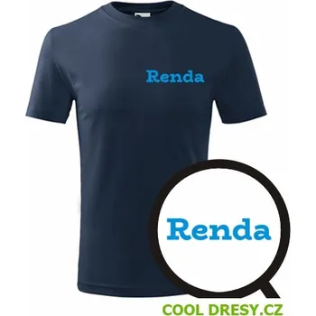 Dětské tričko Renda - Barva: námořní modrá, Velikost 8let