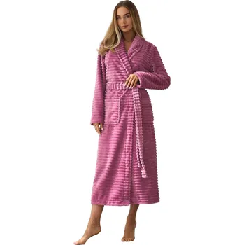 Dámské oblečení Dámský župan L&L 2415 RITTA višně L 0