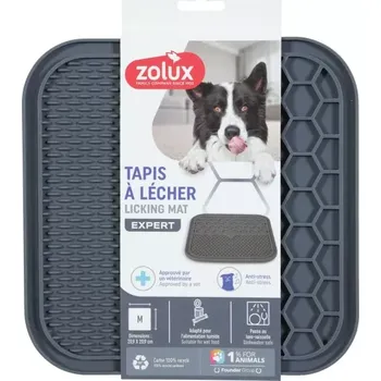 Miska pro psa Zolux Lízací podložka pro psy SILICONE šedá M
