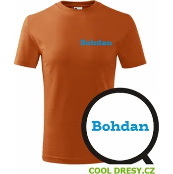 Chlapecké tričko Dětské tričko Bohdan - Barva: oranžová, Velikost 8let