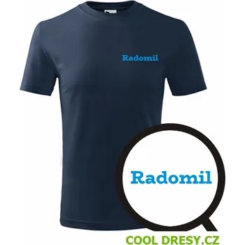 Dětské tričko Radomil - Barva: námořní modrá, Velikost 8let