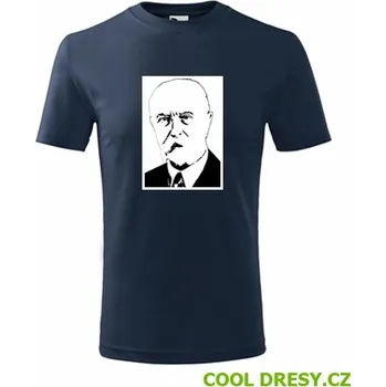 Dětské tričko Tomáš Garrigue Masaryk - Barva: námořní modrá, Velikost 10let