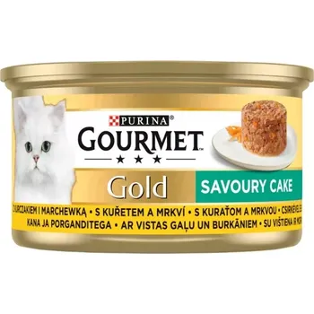 Krmivo pro kočku Gourmet Gold Savoury Cake kuřecí s mrkví 85g