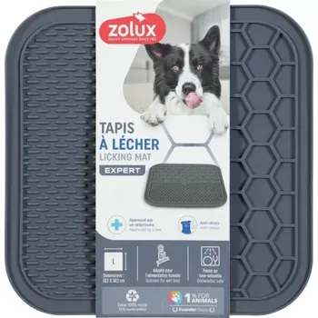 Miska pro psa Zolux Lízací podložka pro psy SILICONE šedá L