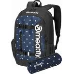 Meatfly batoh Basejumper - Yellow Dots 22 L modrý