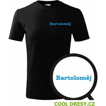 Dětské tričko Bartoloměj - Barva: černá, Velikost 8let