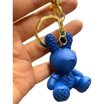 Cd Přívěsek zajíc 6 cm s rolničkou - různé barvy Barva: Modrá