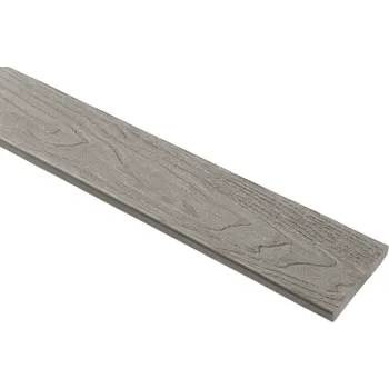 Plotovka Plotové prkno WPC 3D oboustranný dřevodekor - light grey rovná 71 x 11 x 600 mm