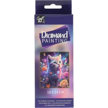 Diamantové malování Diamantové malování Kotě 14x18 cm