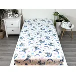 Dětské bavlněné prostěradlo s potiskem 90x200 Lilo a Stitch Rainbow