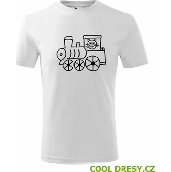 Chlapecké tričko Dětské tričko s mašinkou 2 - Barva: bílá, Velikost 10let