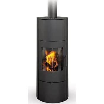 Krbová kamna ROMOTOP EVORA H AKUM krbová kamna 2,5-6,6kW, akumulační, černá plech