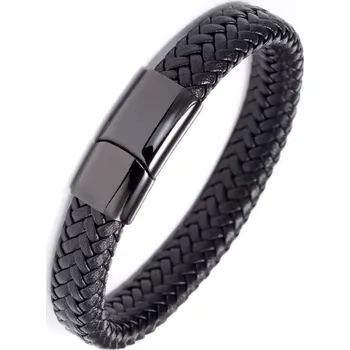 Náramek Kožený náramek Fargo Black