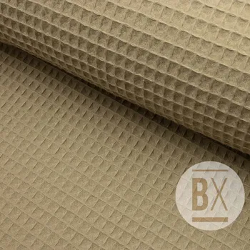 Bavlna Vafla Organic - Hnědá cappuccino