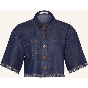 Dámská halenka Zimmermann Dámská Cropped Džínová Halenka Rhiannon, tmavě...