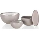 Banquet Sada plastových misek s víkem CULINARIA 3ks latté