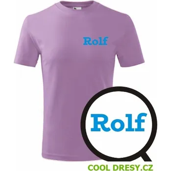 Dětské tričko Rolf - Barva: fialová, Velikost 6let